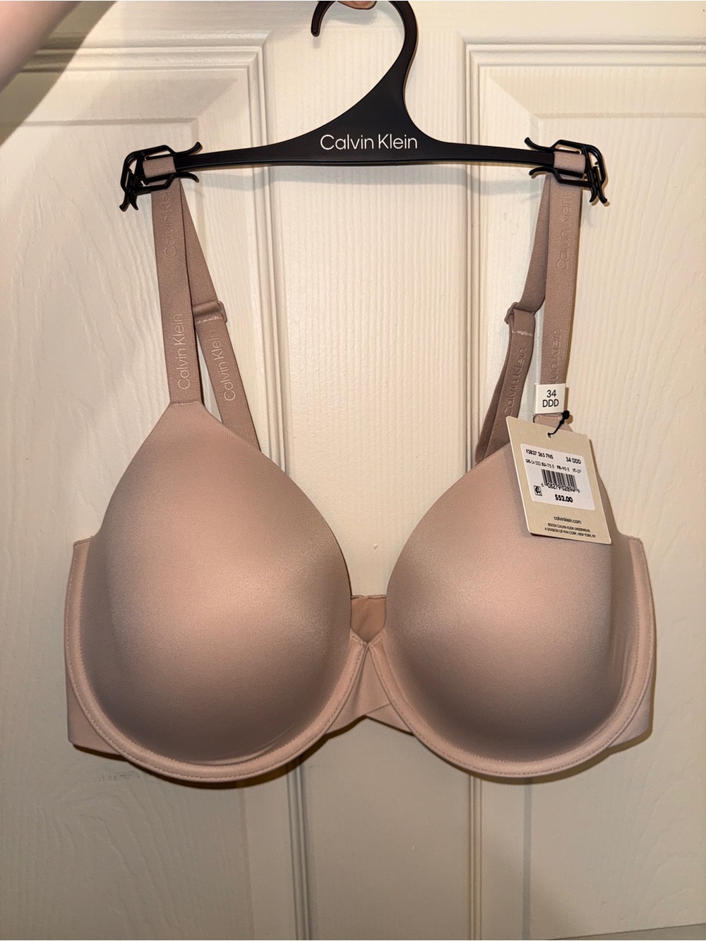 NWT Calvin Klein Nude Smooth T-Shirt Bra 34DDD